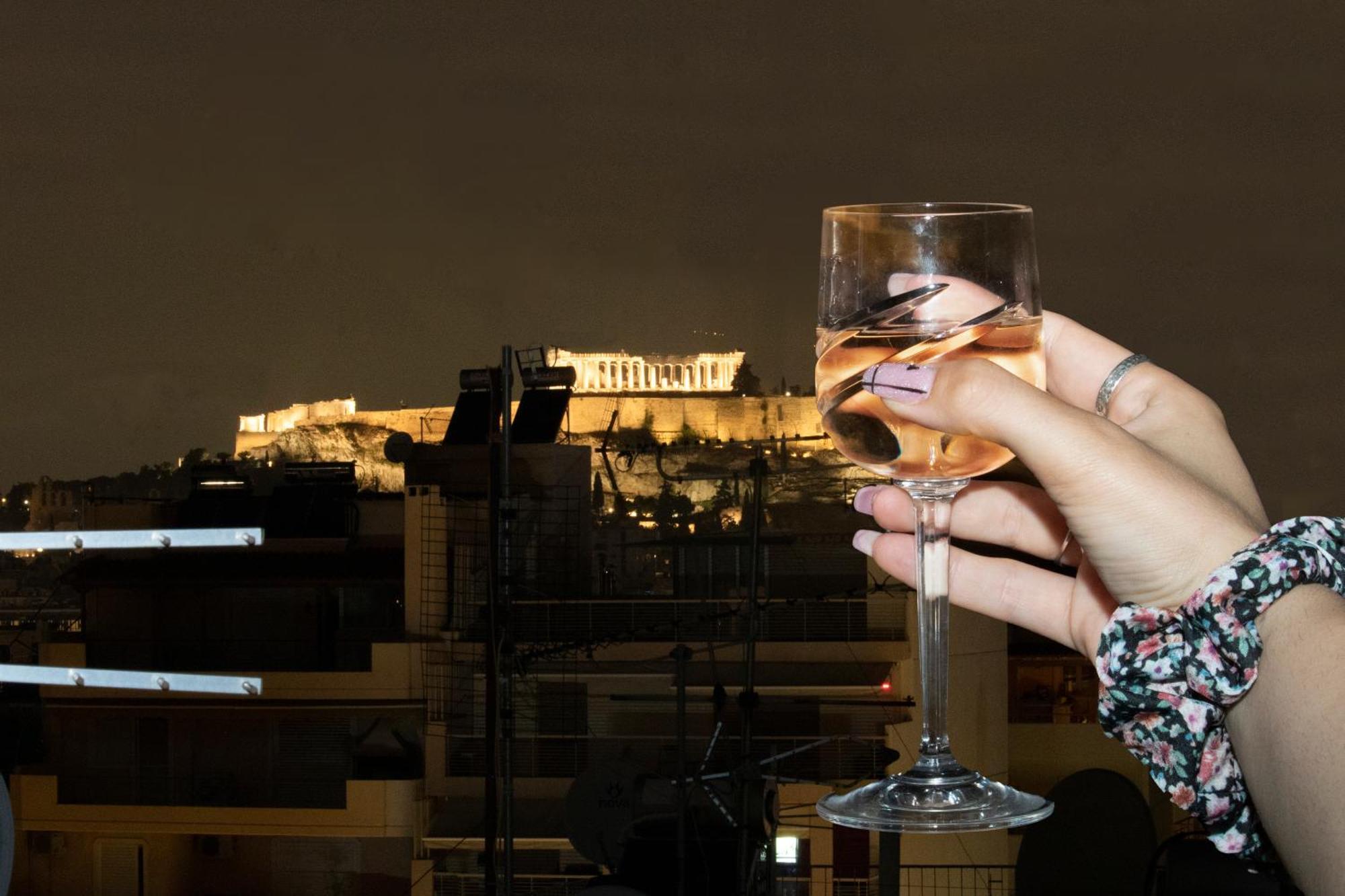 Апартаменти Acropolis Rooftop View, 200M From Neos Kosmos Metro Station Афіни Екстер'єр фото